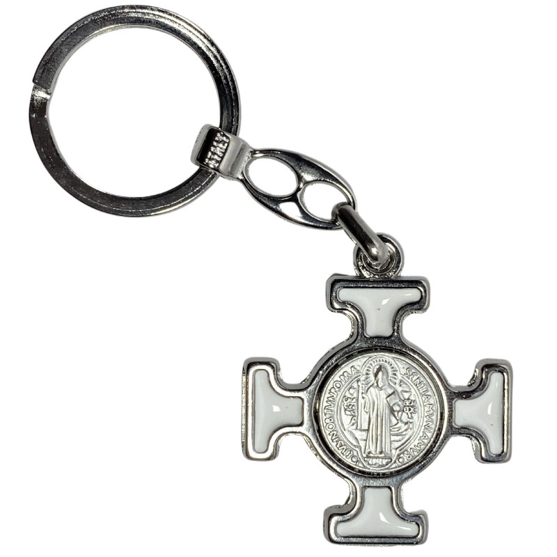 Porte-clefs plaqué or Saint Christophe