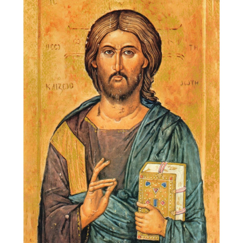 Poster icône Christ Pantocrator papier 20x25 200g/m²