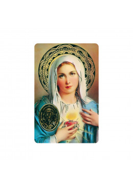 Carte de prière Cœur Immaculé de Marie