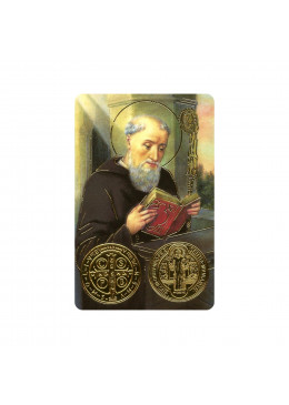 Carte de prière Saint Benoît