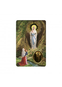 Carte de prière Notre Dame de Lourdes