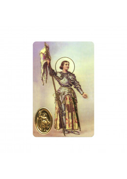 Carte de prière Sainte Jeanne d'Arc