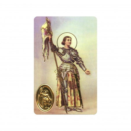 Carte de prière Sainte Jeanne d'Arc