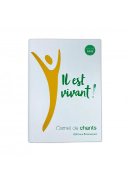 Couverture carnet de chants Il est vivant ! Petit format - Édition 2018