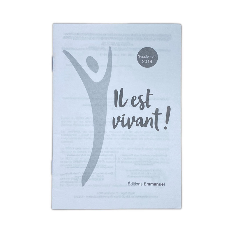 Couverture livret supplément chants Il est vivant ! Édition l'Emmanuel 2019