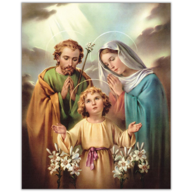 Poster Sainte Famille papier 20x25 200g/m²