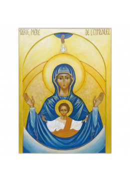 Poster icône Marie, Mère de l'Emmanuel 30x41,5