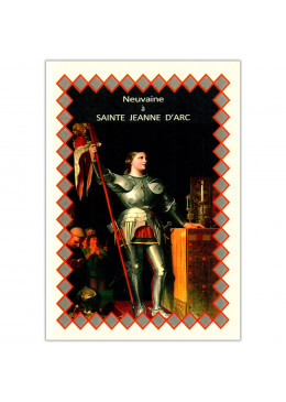Couverture livret de neuvaine à Sainte Jeanne d'Arc