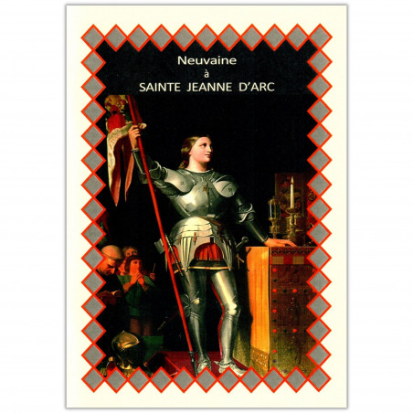 Couverture livret de neuvaine à Sainte Jeanne d'Arc