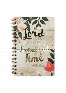 Couverture carnet bloc-notes format A5 The Lord Has Made Everything Beautiful In Its Time