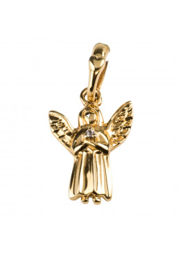 Pendentif Ange en prière plaqué or H.1,6cm