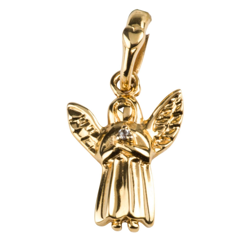 Pendentif Ange en prière plaqué or H.1,6cm