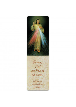 Signet / Marque-pages le Christ Miséricordieux avec prière de Sainte Faustine