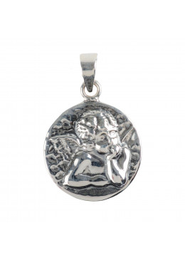 Médaille martelée Ange Gardien D.1,8cm Argent 925°/°°