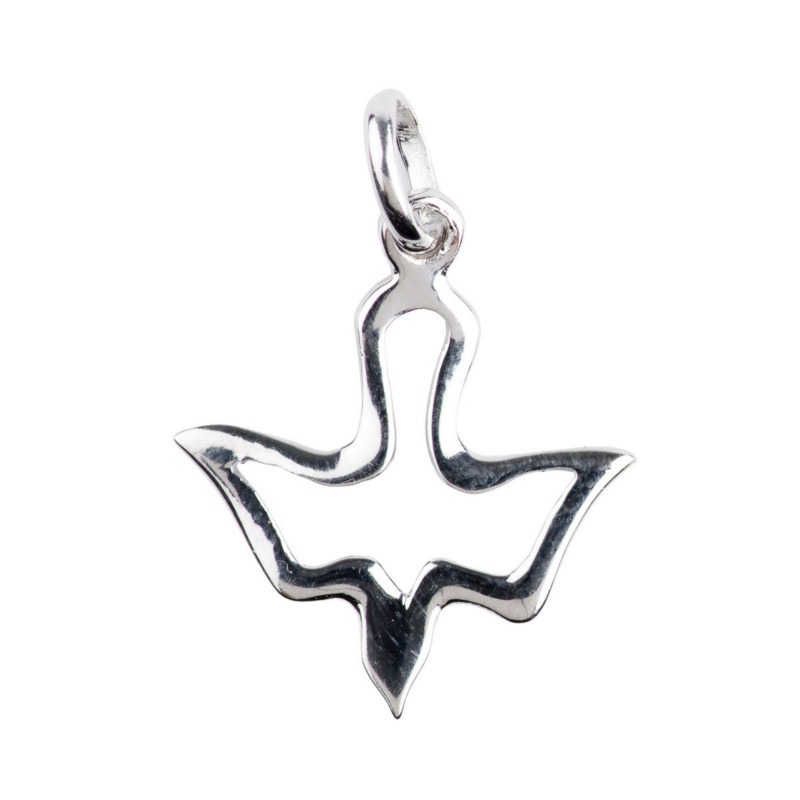 Pendentif Colombe évidée H.2cm en Argent 925°/°°