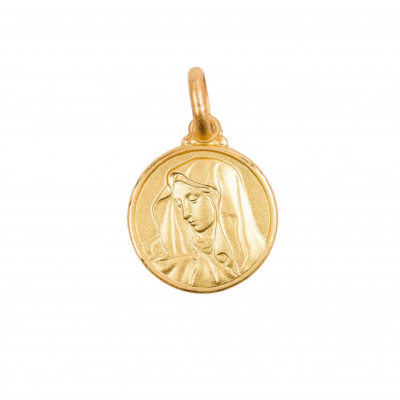 Médaille Sainte Vierge Marie D.1,4cm Plaquée or