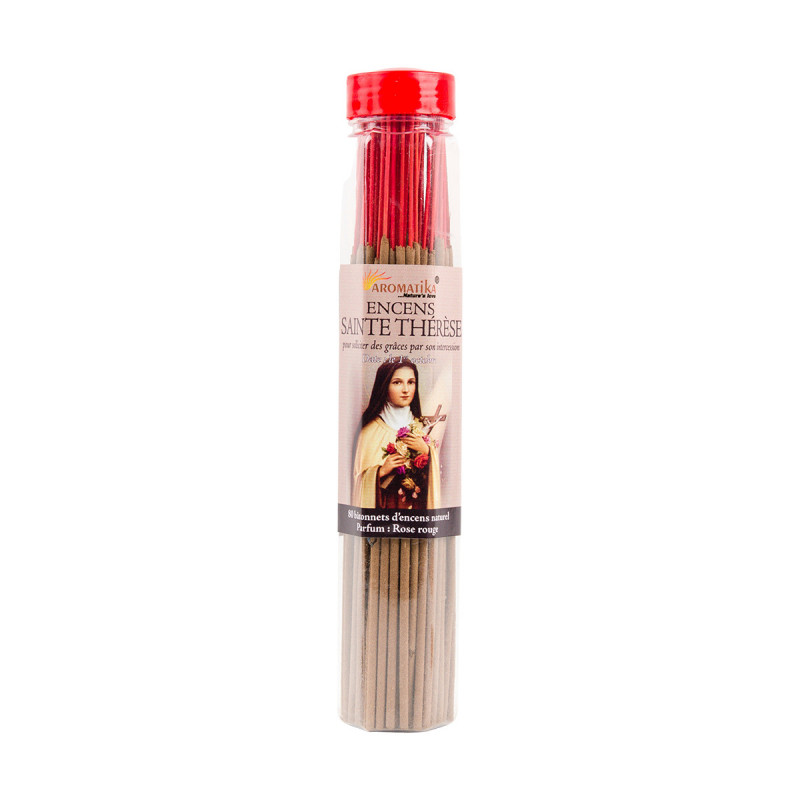 Tube encens Sainte Thérèse 100gr 80 bâtonnets