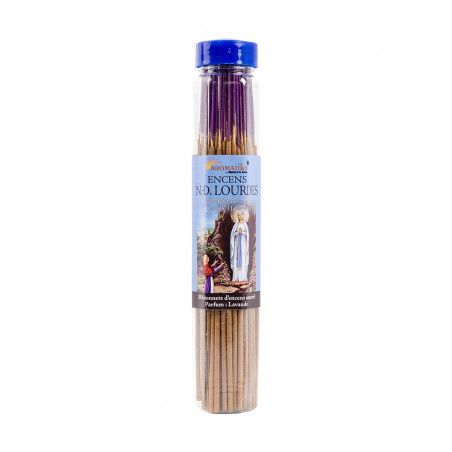 Tube encens Notre Dame de Lourdes 100gr 80 bâtonnets