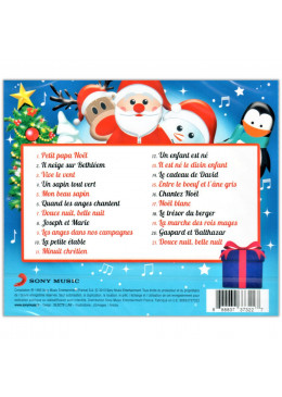 Quatrième de couverture CD Le Top des Tout P'tits - Spécial Noël
