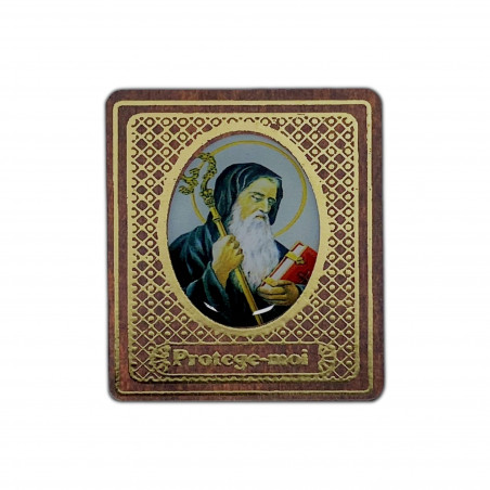 Face avant magnet en bois et dorures H.5cm Saint Benoît