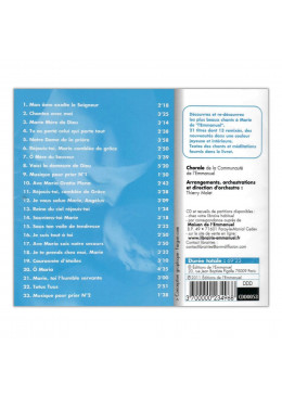 Face arrière CD Il est Vivant ! N°53 - Chants à Marie - Éditions de l'Emmanuel