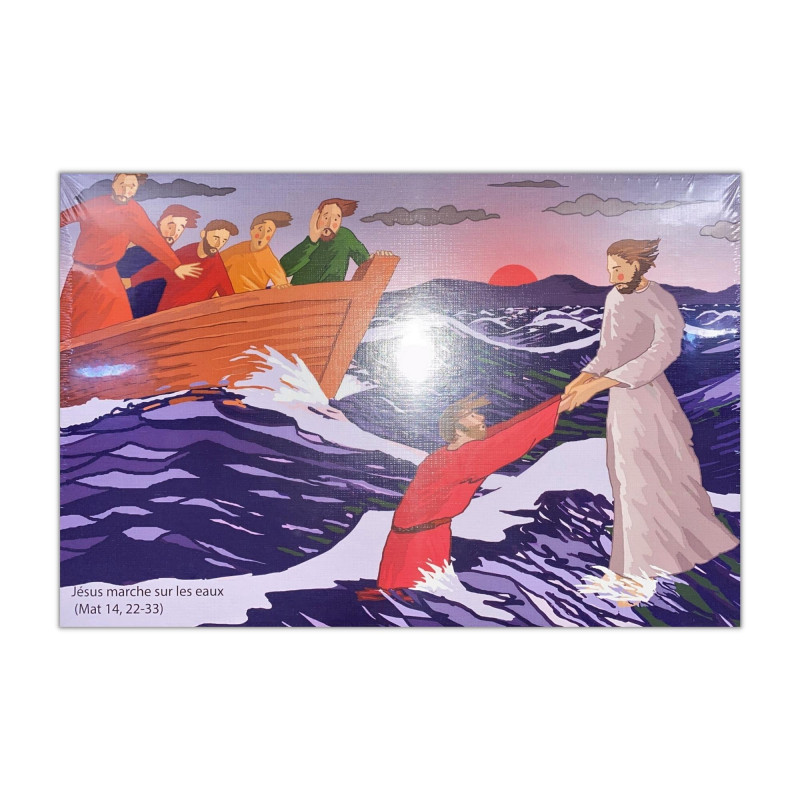Puzzle 160 pièces Jésus marche sur l'eau - Le miracle de la confiance