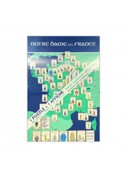 Face avant Puzzle 260 pièces Notre Dame en France - Les sanctuaires mariaux