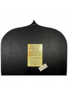 Face arrière icône artisanale avec certificat d'authenticité, Sainte Cène, 32,5cm X 26cm