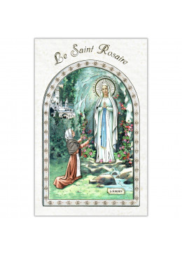 Couverture livret de prière Le Saint Rosaire - Notre Dame de Lourdes