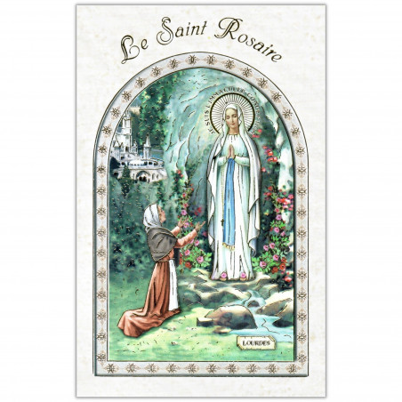 Couverture livret de prière Le Saint Rosaire - Notre Dame de Lourdes