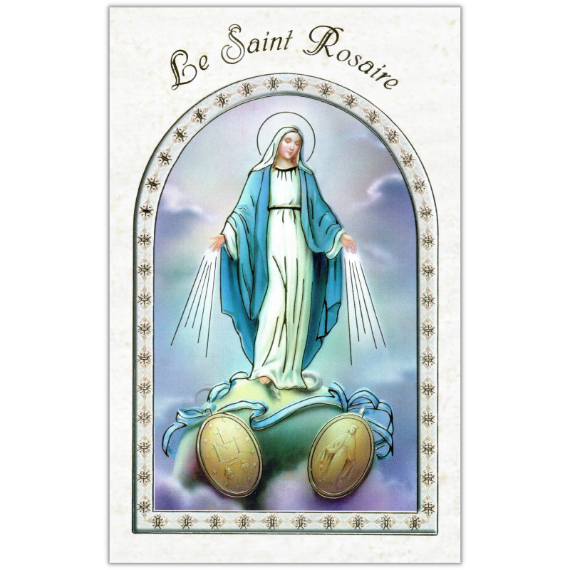 Couverture livret de prière Le Saint Rosaire - Vierge Miraculeuse